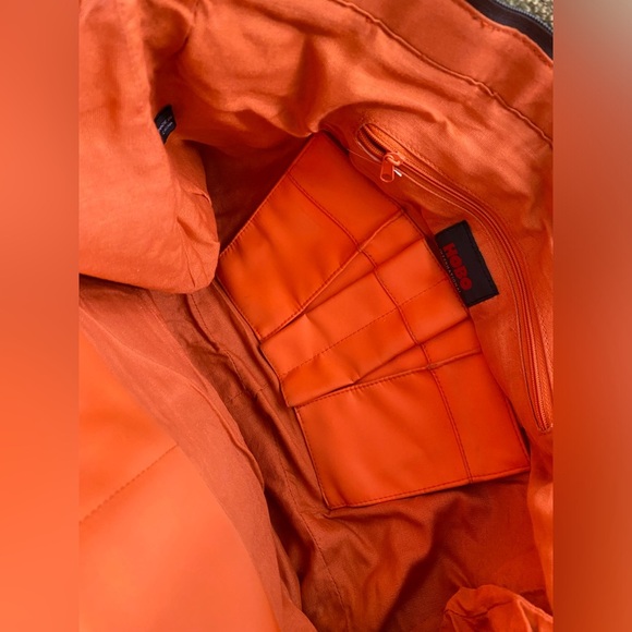 HOBO Bag Women’s Purse Large Leather and Straw Studded Y2K Vintage Oversized - Picture 8 of 10